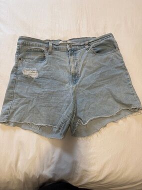 Denizen from Levi's Light Blue Distressed Denim Cutoff Shorts